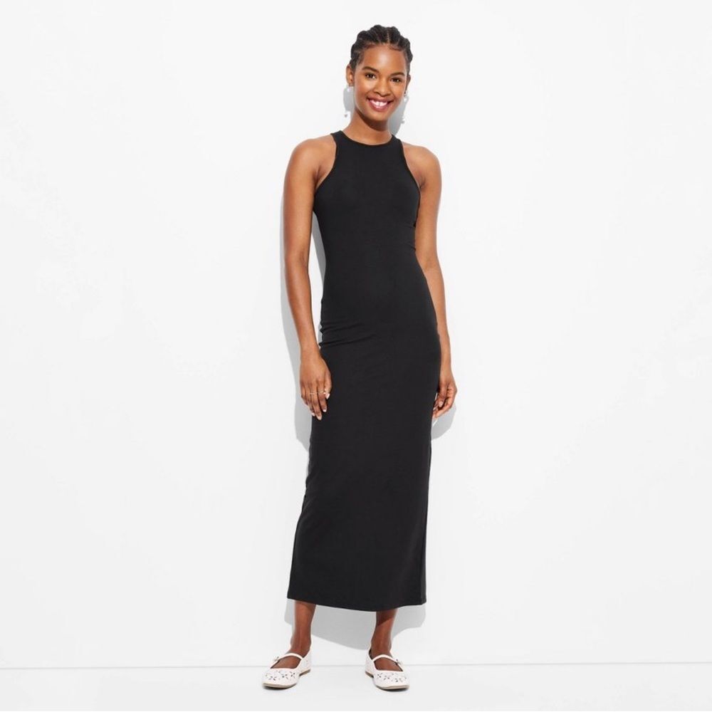 Women's ButterBliss Maxi Bodycon Dress - Wild Fable Black XS: Recycled Polyester